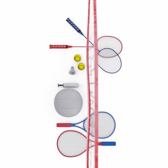 НАБОР ДЕТСКИЙ DFC ДЛЯ ИГРЫ В БАДМИНТОН, ВОЛЕЙБОЛ И ТЕННИС GOAL238A