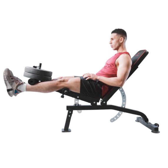 СКАМЬЯ ДЛЯ ЖИМА DFC SPERAX СО СГИБАТЕЛЕМ / РАЗГИБАТЕЛЕМ ДЛЯ НОГ