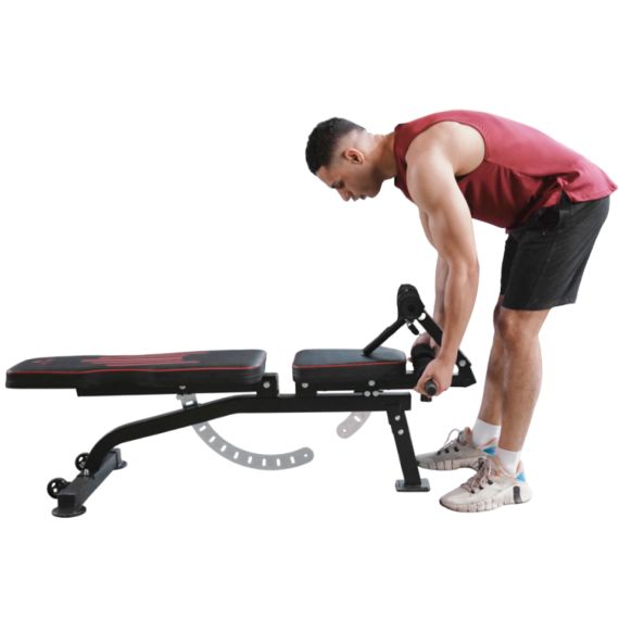 СКАМЬЯ ДЛЯ ЖИМА DFC SPERAX СО СГИБАТЕЛЕМ / РАЗГИБАТЕЛЕМ ДЛЯ НОГ