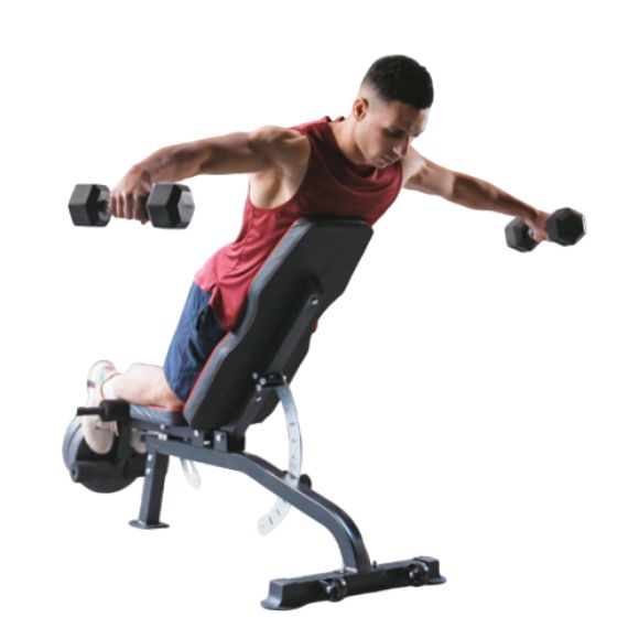 СКАМЬЯ ДЛЯ ЖИМА DFC SPERAX СО СГИБАТЕЛЕМ / РАЗГИБАТЕЛЕМ ДЛЯ НОГ