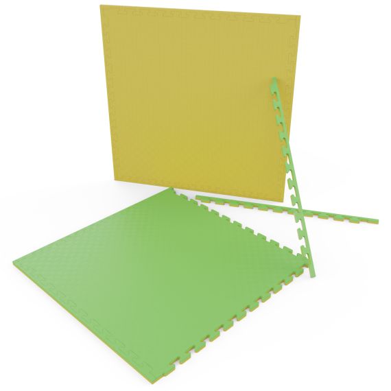 БУДО-МАТ EVA DFC 100 X 100 СМ, 20 ММ, ЦВЕТ ЖЕЛТО-ЗЕЛЕНЫЙ