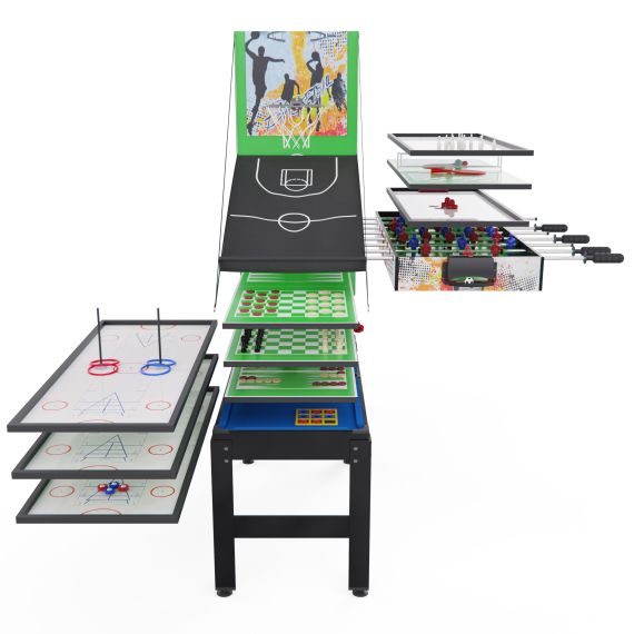 ИГРОВОЙ СТОЛ - ТРАНСФОРМЕР 14 В 1 DFC 48" 122 X 61 СМ