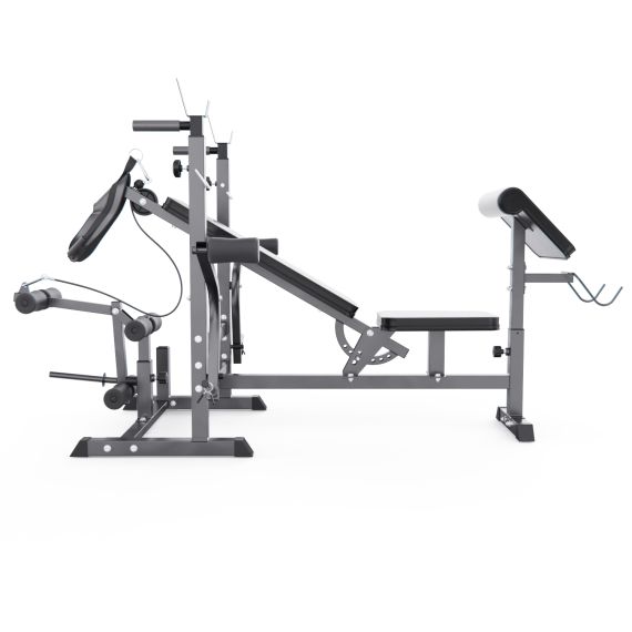 СКАМЬЯ СО СТОЙКАМИ ПОД ШТАНГУ DFC GYRONETICS GN008 С ПАРТОЙ ДЛЯ БИЦЕПСА