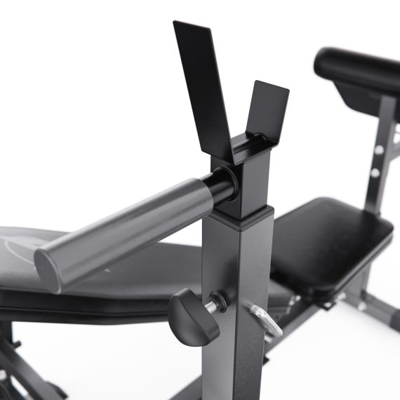 СКАМЬЯ СО СТОЙКАМИ ПОД ШТАНГУ DFC GYRONETICS GN008 С ПАРТОЙ ДЛЯ БИЦЕПСА