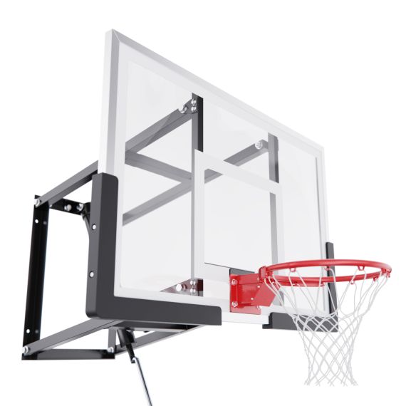 БАСКЕТБОЛЬНЫЙ ЩИТ DFC СО СЪЁМНЫМ РЕГУЛЯТОРОМ ВЫСОТЫ, ПОЛИКАРБОНАТ 2 ММ, 110 Х 70 СМ