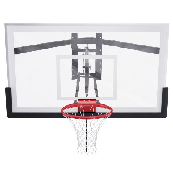 БАСКЕТБОЛЬНЫЙ ЩИТ DFC СО СЪЁМНЫМ РЕГУЛЯТОРОМ ВЫСОТЫ, СТЕКЛО 12 ММ, 180 Х 105 СМ