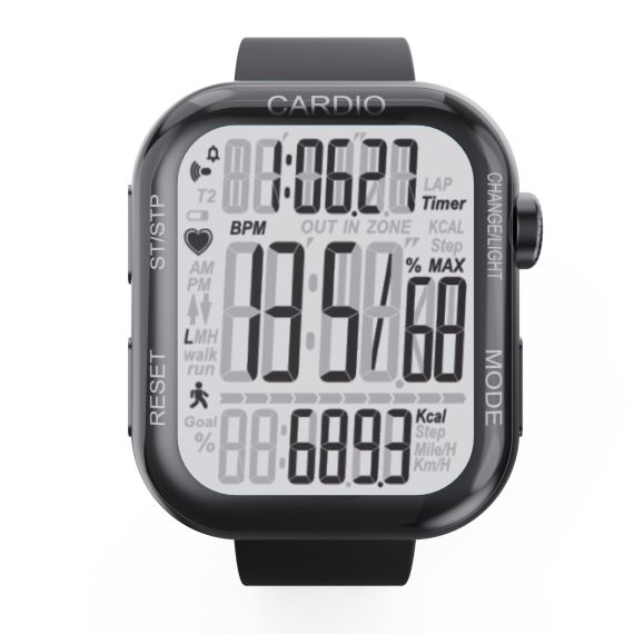 НАГРУДНЫЙ КАРДИОДАТЧИК + ЧАСЫ - МОНИТОР DFC W585C (КОМПЛЕКТ)