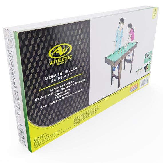 ИГРОВОЙ СТОЛ - БИЛЬЯРД  DFC ATHLETIC 36" 91 X 48 СМ