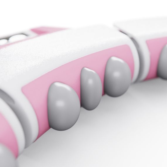 УМНЫЙ ОБРУЧ ДЛЯ ФИТНЕСА DFC ХУЛА-ХУП, 14 ЗВЕНЬЕВ, РОЗОВЫЙ