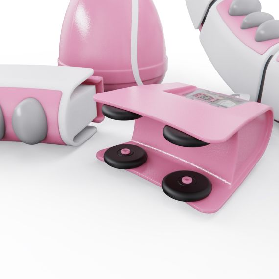 УМНЫЙ ОБРУЧ ДЛЯ ФИТНЕСА DFC ХУЛА-ХУП, 14 ЗВЕНЬЕВ, РОЗОВЫЙ