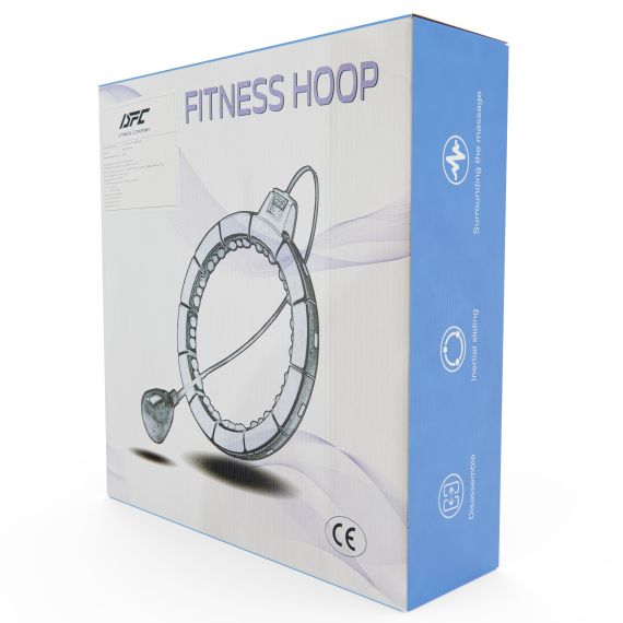 УМНЫЙ ОБРУЧ ДЛЯ ФИТНЕСА DFC ХУЛА-ХУП, 16 ЗВЕНЬЕВ, РОЗОВЫЙ