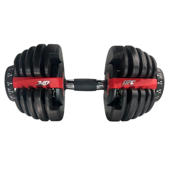 РЕГУЛИРУЕМАЯ ГАНТЕЛЬ DFC SQ-DB003 ОТ 2,5 ДО 24 КГ (15 УРОВНЕЙ НАГРУЗКИ)