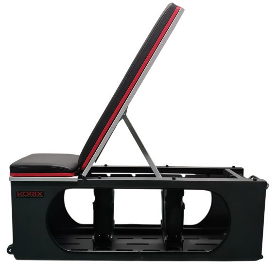 МНОГОФУНКЦИОНАЛЬНАЯ СИЛОВАЯ СКАМЬЯ DFC KORIX WB990 С МЕСТОМ ДЛЯ ХРАНЕНИЯ ДО 8 ГАНТЕЛЕЙ