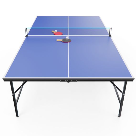 ТЕННИСНЫЙ СТОЛ DFC RQ24002, РАЗМЕР ПО СТАНДАРТУ ITTF 274 X 152, С СЕТКОЙ И РАКЕТКАМИ