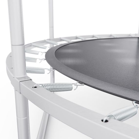 БАТУТ КАРКАСНЫЙ DFC ЦВЕТНОЙ 137 СМ С ЗАЩИТНОЙ СЕТКОЙ