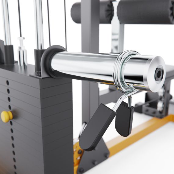 ТРЕНАЖЕР ТЯГА СВЕРХУ/СНИЗУ STONERISE D2017H, СВОБОДНЫЕ ВЕСА, СТЕК 80 КГ