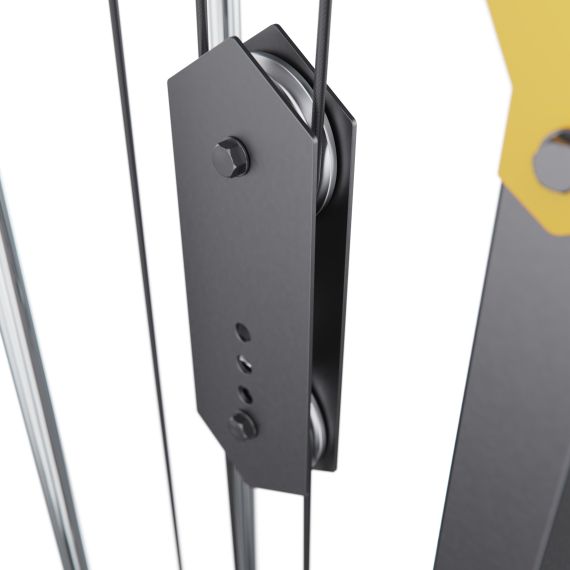 ТРЕНАЖЕР ТЯГА СВЕРХУ/СНИЗУ STONERISE D2017H, СВОБОДНЫЕ ВЕСА, СТЕК 80 КГ