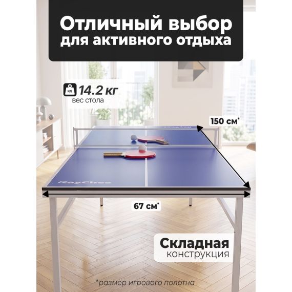 ТЕННИСНЫЙ СТОЛ DFC RAYCHEE 60" 150 X 67 СМ