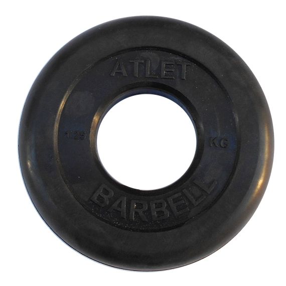 ДИСК ОБРЕЗИНЕННЫЙ BARBELL ATLET 1.25 КГ / ДИАМЕТР 51 ММ