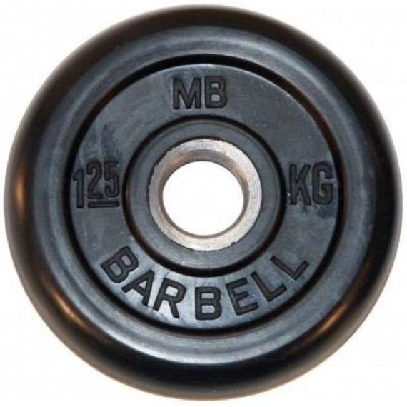 ДИСК ОБРЕЗИНЕННЫЙ BARBELL MB (МЕТАЛЛИЧЕСКАЯ ВТУЛКА) 1.25 КГ / ДИАМЕТР 26 ММ
