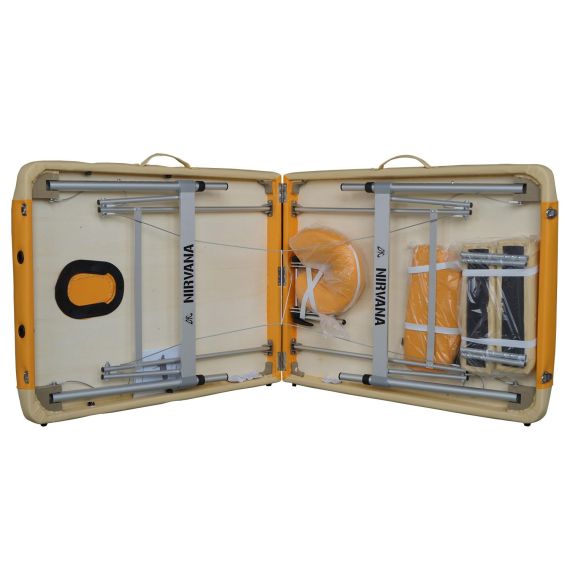 МАССАЖНЫЙ СТОЛ DFC NIRVANA ELEGANT PREMIUM, ЦВЕТ ОРАНЖЕВО-БЕЖЕВЫЙ