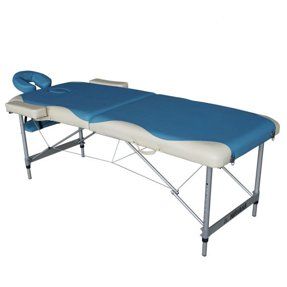 МАССАЖНЫЙ СТОЛ DFC NIRVANA ELEGANT DELUXE, ЦВЕТ ГОЛУБОЙ С БЕЖЕВЫМ