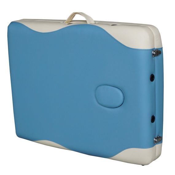 МАССАЖНЫЙ СТОЛ DFC NIRVANA ELEGANT DELUXE, ЦВЕТ ГОЛУБОЙ С БЕЖЕВЫМ