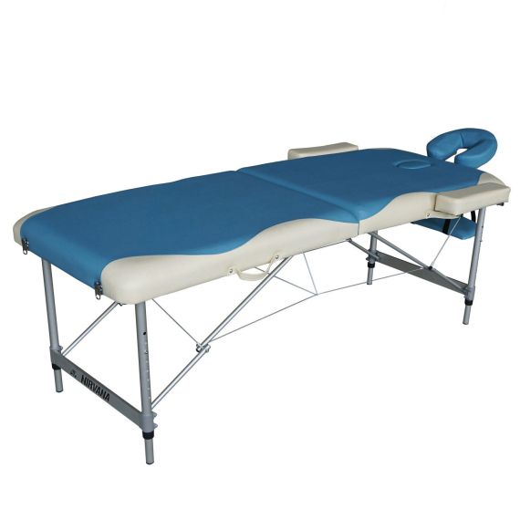 МАССАЖНЫЙ СТОЛ DFC NIRVANA ELEGANT DELUXE, ЦВЕТ ГОЛУБОЙ С БЕЖЕВЫМ
