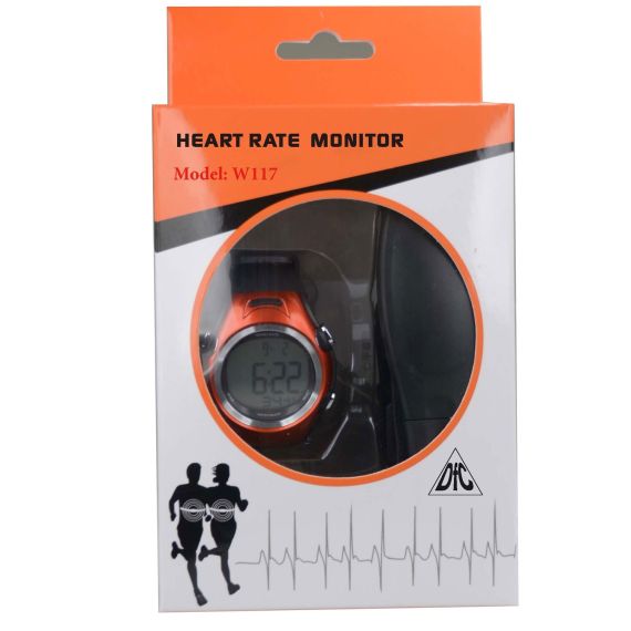 НАГРУДНЫЙ КАРДИОДАТЧИК + ЧАСЫ - МОНИТОР DFC W117 (КОМПЛЕКТ)