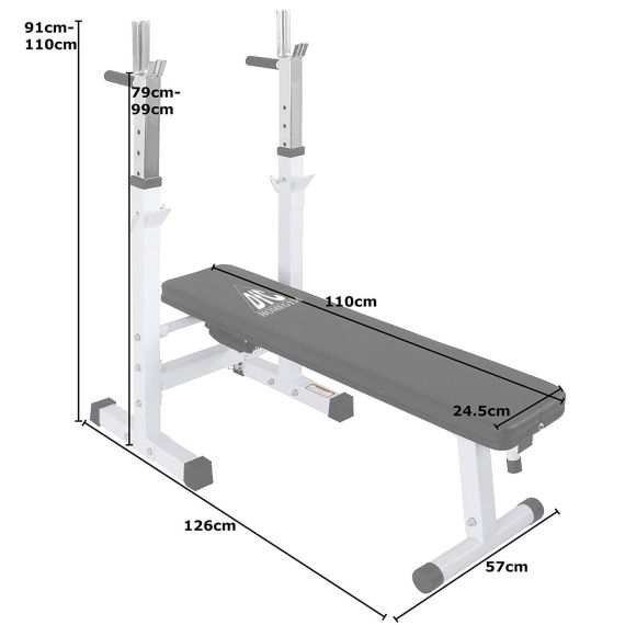 СКАМЬЯ СО СТОЙКАМИ ПОД ШТАНГУ DFC СКЛАДНАЯ DBCH2W