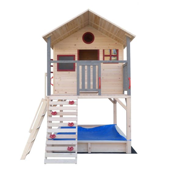 ДЕТСКИЙ ДЕРЕВЯННЫЙ ГОРОДОК DFC DKW298 (7 КОРОБОВ + ГОРКА)