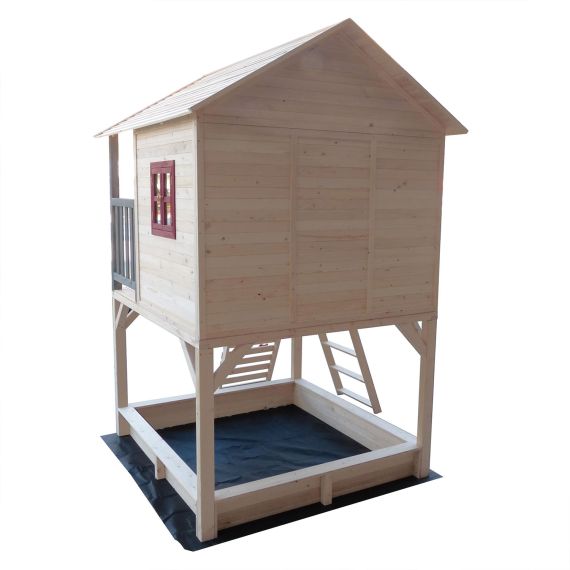 ДЕТСКИЙ ДЕРЕВЯННЫЙ ГОРОДОК DFC DKW298 (7 КОРОБОВ + ГОРКА)