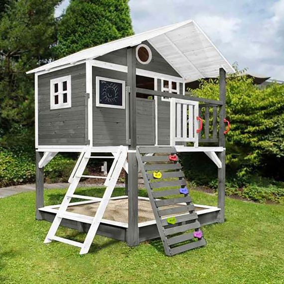 ДЕТСКИЙ ДЕРЕВЯННЫЙ ГОРОДОК DFC DKW298 (7 КОРОБОВ + ГОРКА)