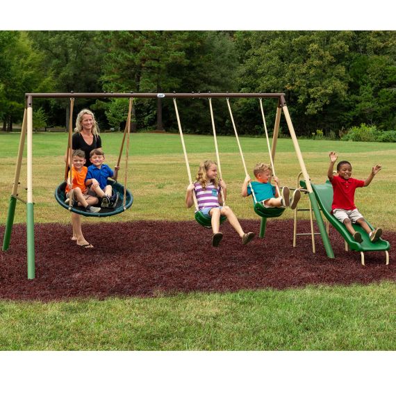 ДЕТСКИЙ КОМПЛЕКС DFC КАЧЕЛИ, КАЧЕЛИ-ГНЕЗДО И ГОРКА 94013