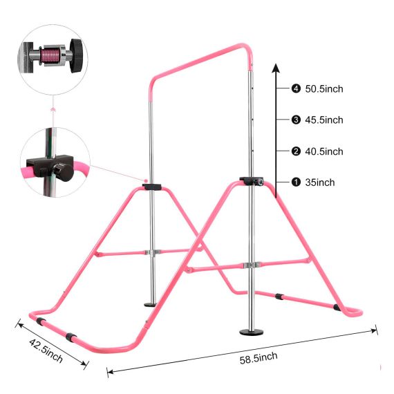 ТУРНИК ДЛЯ ДЕТЕЙ DFC GC001 СКЛАДНОЙ РОЗОВЫЙ