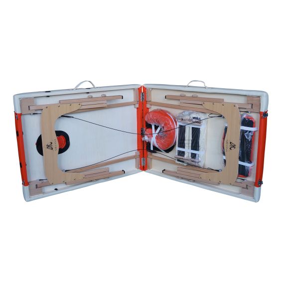 МАССАЖНЫЙ СТОЛ DFC NIRVANA RELAX, ЦВЕТ ОРАНЖЕВО-КРЕМОВЫЙ