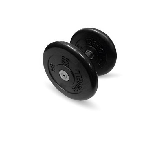 НЕРАЗБОРНАЯ ГАНТЕЛЬ C ВРАЩАЮЩЕЙСЯ РУЧКОЙ, 11 КГ