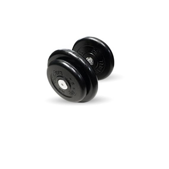 НЕРАЗБОРНАЯ ГАНТЕЛЬ C ВРАЩАЮЩЕЙСЯ РУЧКОЙ, 16 КГ