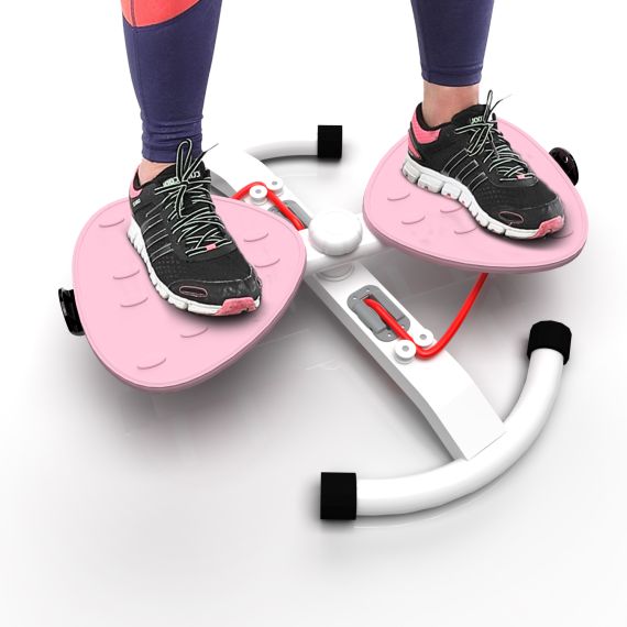 ФИТНЕС ПЛАТФОРМА /ГОРНОЛЫЖНЫЙ ТРЕНАЖЁР DFC "TWISTER BOW" С ЭСПАНДЕРАМИ