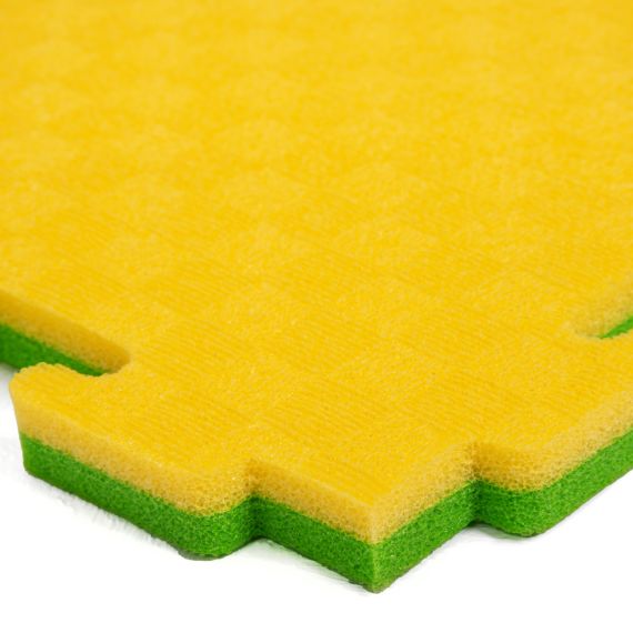 БУДО-МАТ, 100 X 100 СМ, 20 ММ, ЦВЕТ ЖЁЛТО-ЗЕЛЁНЫЙ