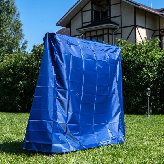 ЧЕХОЛ ДЛЯ ТЕННИСНОГО СТОЛА, П/Э, СИНИЙ, КОМПАКТНАЯ СБОРКА