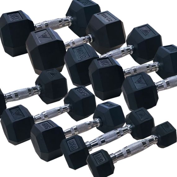 ГАНТЕЛЬНЫЙ РЯД DFC ОТ 1 КГ ДО 10 КГ